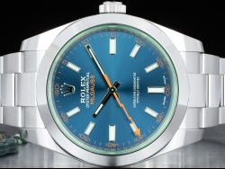 Ролекс (Rolex) Milgauss Green Crystal Z-Blue Dial - Full Set 116400GV